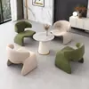 Oficina de Ventas Mesa y Sillas de Negociación Combinación Recepción de Negocios Escandinavo Lujo Accesible Negociación Simple Una Mesa 4 Sillas Salón de Belleza Popular