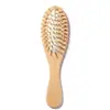 Venda Direta da Fábrica de Pente Pequeno de Madeira de Lótus para Cuidados com o Cabelo, Pente Mini com Airbag, Alta Qualidade, Portátil, Compacto, Não Danifica o Cabelo, Pente Massageador