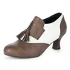 Nuevos Zapatos de Moda para Mujer de Cuatro Estaciones Primavera con Suelas de Goma, Tacones Gruesos, Diseño Slip-On, Tacones Altos de Bloque de Color, Zapatos de Talla Grande