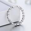 Anillo de Dedo Índice Apilable de Diamantes con Forma de Estrella de Gypsophila s925 Personalizado para Mujer Joyería de Moda Simple y Fresca que Combina con Todo
