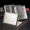 Estuche Metálico para Cigarrillos Alargado de 10 cm Paquete de 18 22 Doble Uso Grueso y Mediano Clip para Cigarrillos con Impresión Creativa para Hombres Estuche para Cigarrillos Anti-Presión