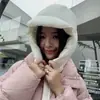 Gorro de Invierno Grueso con Protección para Dedos, Orejas y Cuello, Estilo Coreano Popular en Internet, Todo Fósforo, Moda, Gorro Pullover para Hombre y Mujer
