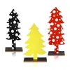 Decoración del hogar más vendida transfronteriza: Letrero 3D de madera para mesa con árbol de Navidad multicolor, un adorno decorativo creativo para Navidad
