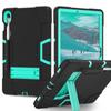 Nueva Funda Plana de Silicona de Contraste Samsung Tab S9 X710 S9Plus Anticaída con Soporte de PC Protector