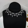 Nuevo Diseño Exagerado Europeo y Americano Cadena de Garra Diamante Diamante de Imitación Malla Super Flash Collar de Diamantes Accesorios de Banquete para Mujer