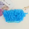 Directo de fábrica pieza de rasgar fuego tela de plumas accesorios hechos a mano diy ropa falda plumas decorativas venta al por mayor