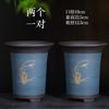 Maceta para Orquídeas de Arena Morada Maceta para Orquídeas de Arena Morada Yixing Maceta de Cerámica para Orquídeas con Plato Paquete de Mayorista Daño
