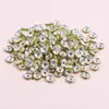50 Piezas Pulseras Tobilleras de Hilo con Cuentas de Diamantes Circulares de Colores Cuentas Espaciadoras Círculos Redondos de Pedrería Accesorios de Joyería DIY