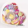 Escamas de pez iridiscentes color AB conchas pequeñas lentejuelas cuentas para manualidades DIY lentejuelas accesorios decorativos para ropa suministros de arte no