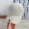 Gorra de Béisbol de Chenilla de Invierno para Mujer, Nueva Versátil Casual Jacquard Pico de Pato, Adelgaza la Cara, Engrosada y Cálida, Unisex