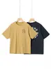 Camiseta Deportiva de Manga Corta de Estilo Coreano para Niños, Nueva, de Secado Rápido, para Exteriores en Verano, Top Fresco y Transpirable para Niños Mayores, Camiseta de Manga Corta para Niños