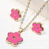 CDD middle love plum blossom duas peças dupla face quatro folhas trevo colar set comércio exterior comércio transfronteiriço explosão fonte