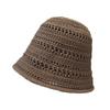 Chapéu Coreano, Elegante e Feminino, Design Crochê Vazado, Faz o Rosto Parecer Menor, Chapéu de Pescador, Chapéu de Aba Larga para Mulheres, Novo Estilo Verão 2025 Chapéu Bucket