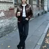 Suéter para Mujer 2026 Otoño/Invierno Nuevo Estilo Versátil Cuello Redondo Versión Coreana Jacquard Retro Fair Isle Suave y Pegajoso Punto Cardigan Top
