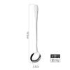 Colher de Aço Inoxidável 304 Colher Doméstica Colher de Jantar Cabo Longo Colher para Misturar Café Colher de Sobremesa Redonda 1010 Talheres Ocidentais