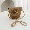 Bolsita Pequeña Linda de Verano para Niños Bolso Nuevo para Mujer Celebración en Línea Monedero de Moda Bolso de Paja Bolso Cruzado de Viaje para Bebé Moderno