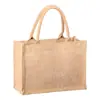 Bolsas de Lienzo Ecológicas de Algodón y Lino con Logo Personalizado, Bolsas de Hombro Pintadas a Mano, Bolsas de Regalo de Lino para Compras DIY