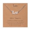 Collar de Venta Caliente Transfronterizo, Collar de Acero Inoxidable de los 12 Signos del Zodiaco, Cadena para Clavícula Chapada en Oro Estilo Coreano, Joyería de Cadena de Cuello con Letras de Moda