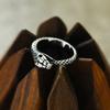 Anillo de Moda para Hombre de Acero de Titanio con Serpiente del Zodíaco Enrollada Año del Zodíaco Serpiente 2025 Este Año de la Vida Anillo de Dedo Simple Avanzado