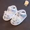 Sandálias para Bebês de 3-6 a 12 Meses, Sapatos Leves para Caminhada com Solado Macio, Malha de Verão