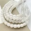 Chalcedony Hetian Blanca Estilo Antiguo Cuentas Hilo Dorado Jade Blanco Cuentas Sueltas Kit de Materiales para Joyería Hecha a Mano DIY Accesorios