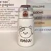 Taza Térmica con Popote de Garra de Gato Estilo Ins Acero Inoxidable 316 Taza de Gran Capacidad Simple Doble Bebida para Niños Estudiantes Vaso de Agua