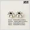 Pulsera de cuentas espaciadoras de copo de nieve chapadas en aleación plateada de Xizang para venta al por mayor, cuentas para pulseras, accesorios de joyería DIY, cuentas sueltas