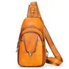 NIUCUNZH Nova Bolsa de Peito Satchel Masculina Grande Capacidade Casual Couro Transversal Esportiva Bolsa de Peito Masculina