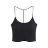 Nuevo producto: Camiseta Deportiva Blanca para Mujer con Sujetador Incorporado y Almohadillas en el Pecho, con un Hermoso Diseño en la Espalda, Adecuada para Usar como Prenda Exterior, Corte Ajustado y Favorecedor