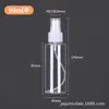 Botella Atomizadora Pequeña de Plástico Transparente para Mascotas 30ml 50ml 100ml Botella Atomizadora Botella Rellenable para Maquillaje Perfume
