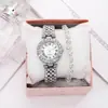 Conjunto Feminino Atacado Relógio, Relógio Feminino Simples Versátil com Diamantes, Relógio Feminino Fresco Estilo Coreano DIY