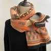 Moda bi preparação ~ Cavalo de guerra estilo britânico Xale xadrez de escritório lenço de uso duplo lenço de inverno quente espesso feminino