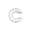Letras brilhantes cromadas de 8 mm 26 letras em inglês de liga faça você mesmo pulseira chaveiro corrente acessórios para coleira de animais de estimação