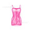 Lingerie Sexy Novo Estilo, Macacão Tentador Sem Alças Transparente Vazado, Vestido de Renda Jacquard, Meias Arrastão W426