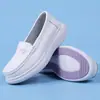 Zapatos de Enfermera con Amortiguación de Aire para Mujer para Todas las Estaciones, Piel Genuina, Suela Gruesa Antideslizante, Suela Plana, Suela Suave, Transpirables, de Trabajo, Médicos para Mujer, Una Pieza, Envío Directo