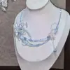 Collar con Cuentas de Flor de Lirio de Diseño de Nicho Nuevo de Primavera, Diseño de Nicho Dulce y Suave, Cadena para Clavícula de Alta Gama
