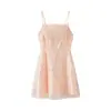 Comercio Exterior Ropa de Mujer Primavera y Verano Nuevo Estilo Europeo y Americano Brillante Lentejuelas Dopamina Mini Vestido de Tirantes Falda Corta Línea A