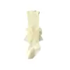 Calcetines de Verano para Bebé, Estilo de Malla Fina, Calcetines Antimosquitos Clase A para Recién Nacido, Calcetines Largos Hasta la Rodilla, Calcetines de Algodón con Lazo