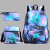 Nuevo Elfo Baokemeng Pokémon Juego Periférico Mochila Bolsa de Almuerzo Estuche Tres Piezas Mochila Escolar Luminosa