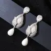 Pendientes Clásicos de Perla con Forma de Flor de Tulipán, Diseño Único, Gama Alta, Elegantes, Modernos, Pendientes Resistentes de Estilo Europeo y Americano