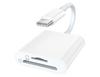 Lector de tarjetas SD/TF tipo C 2 en 1 para teléfono móvil, ordenador, lector de tarjetas de doble propósito, lector de tarjetas inteligentes OTg USB-C