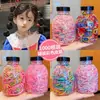 Goma Elástica de Bebé para Niños Alta Elasticidad No Lastima el Cabello Goma Elástica Desechable Diadema para Niña Pequeña Diadema para Niña Color Caramelo