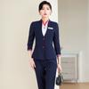 Camisa Profissional de Aeromoça de Alta Qualidade para Mulheres com Temperamento de Primavera, Roupa para Recepção de Hotel, Macacão para Salão de Beleza, Uniforme