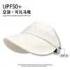 Sombrero de Pescador con Protección Solar para Mujer Estilo Zhao Lusi Sombrero de Sol con Protección UV Circunferencia de Cabeza Grande Visera Gorra de Béisbol