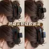 Pinza para el Cabello Suave de Silicona Color Café para Mujer, Segura y Suave con el Cuero Cabelludo, Pasador de Gama Alta, Pinza de Tiburón para Cabello Grueso, Accesorio para el Cabello