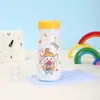 Taza de leche creativa transfronteriza con temática de mascotas lindas, vaso térmico infantil de acero inoxidable 316, taza de bolsillo portátil para estudiantes en movimiento