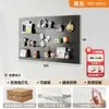 Tablero perforado colorido inspirado en la dopamina para decoración de pared de sala de estar, un nuevo estante de almacenamiento metálico engrosado con accesorios magnéticos, diseñado para ocultar imperfecciones