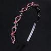Trenza de Estrella de Celebridad de Internet con Flequillo Dentado Antideslizante Artefacto Fijo Accesorios para el Cabello Huecos Multicapa con Diamante para Niños y Adultos