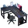 Mesa de e-sports para casa, mesa multifuncional em forma de L para escritório, mesa de canto para escrita e cadeira, combinação de mesa de canto para computador