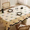 Toalha de Mesa Oval Desenho Animado Impermeável Resistente ao Calor Sem Lavagem Tapete para Mesa de Jantar Tecido com Textura de Linho Toalha de Mesa Luxo Leve Toque de Alta Qualidade Capa para Mesa de Centro